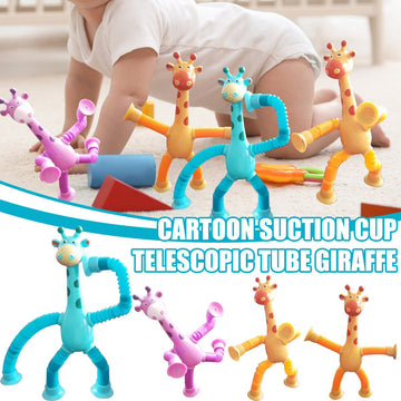 Giraffe Pop Tube Sensory Fidget Toy - Stretchable Stress Relief