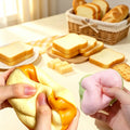 slow -rise toast squishy - stress relief and sensory toy 