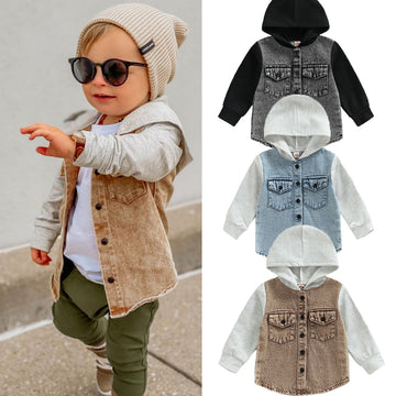 Kids Chic Denim Hooded Jacket – Boys & Girls