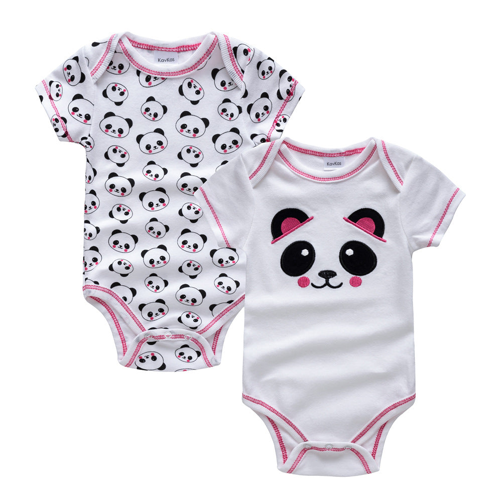 Sleeveless Cotton Knit Baby Romper - Newborn Triangle Bodysuit