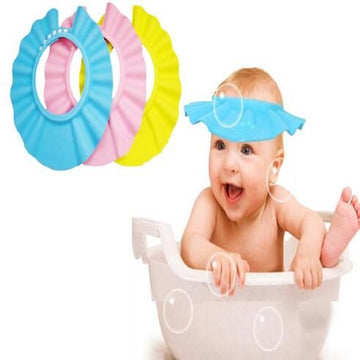 Adjustable Waterproof Baby Shower Cap - EVA Material Kids Bath Hat