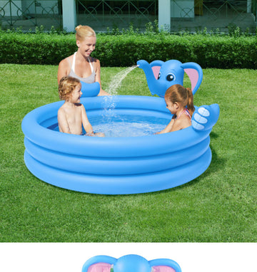 Baby Paddling Pool - 152x152x74cm PVC Inflatable Pool