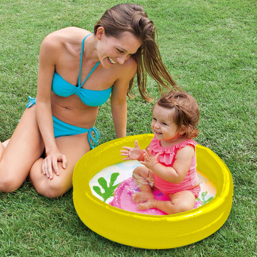 Inflatable Round Baby Pool - 15L Outdoor Bath Tub