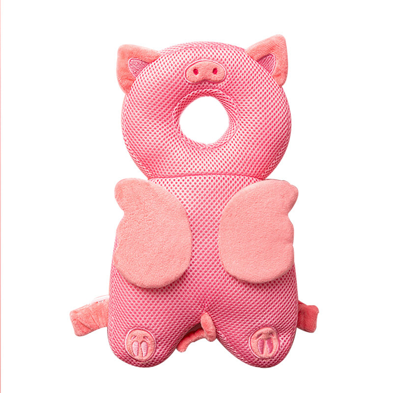 Toddler Head Protection Pad - Animal Plush Neck Support 33x19cm
