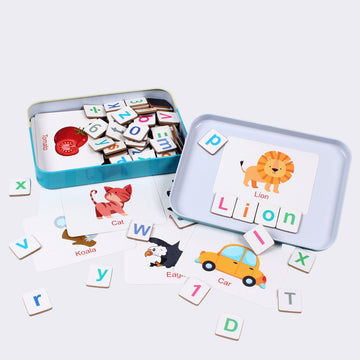 Wooden Magnetic Letters and Numbers Educational Toy Set