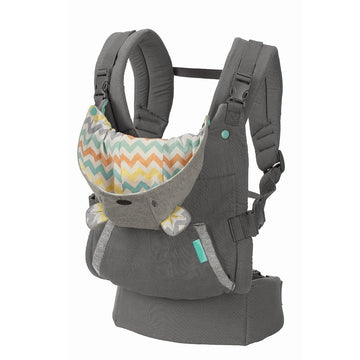 4-in-1 Double-Shoulder Baby Carrier - Gray 15kg Max Load