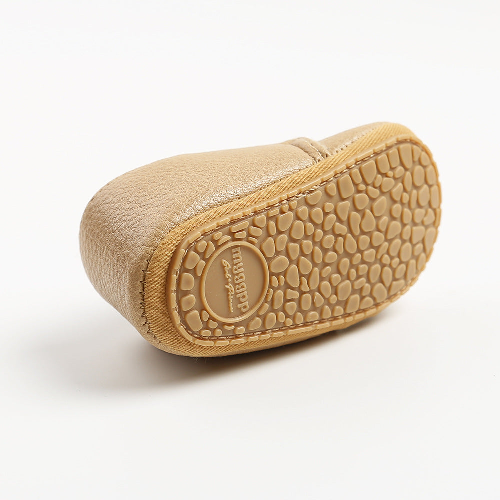 Baby Moccasins - Soft Synthetic Leather First Walkers Shoes