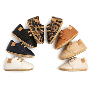 Baby Moccasins - Soft Synthetic Leather First Walkers Shoes