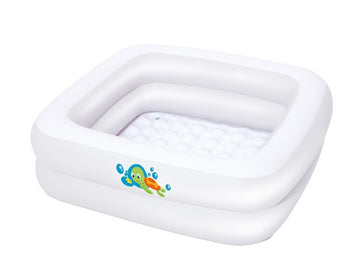 Bestway Inflatable Square Baby Paddling Pool - PVC Bathtub