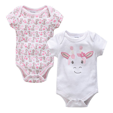 Sleeveless Cotton Knit Baby Romper - Newborn Triangle Bodysuit
