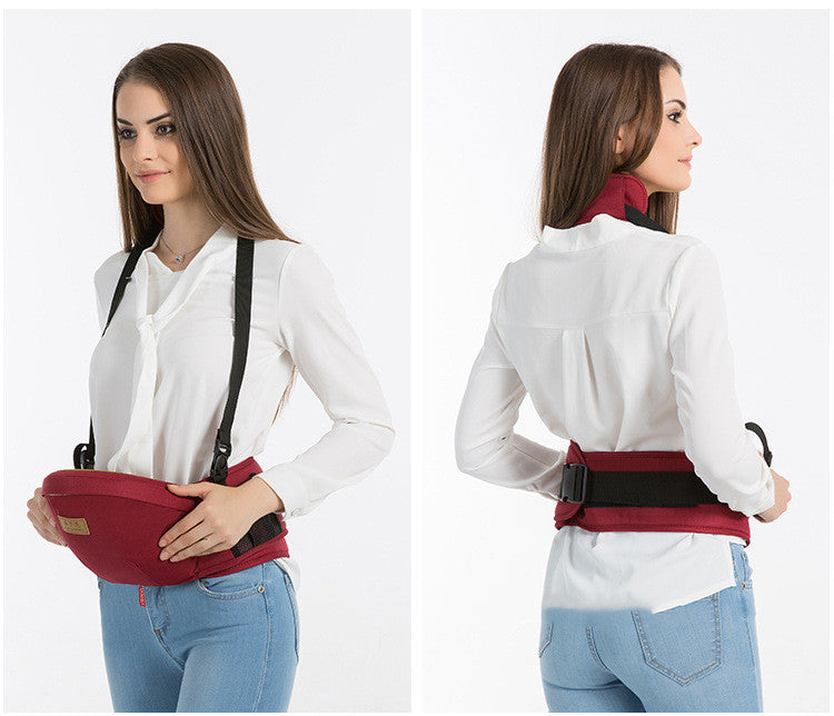 Multifunctional Baby Carrier with Lumbar Support Hip Seat