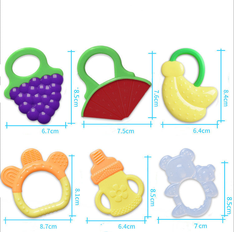 Baby Fruit Teething Toy - Soft Food Grade Silicone Teether