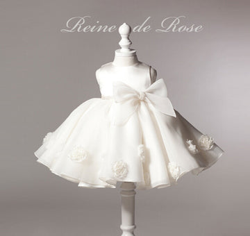 Maggie Baby Girl Flower Princess Wedding Tutu Dress - White