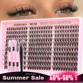 Lash Clusters Kit Wispy Natural DIY Extension 10-16Mm for Clean Makeup Daily 