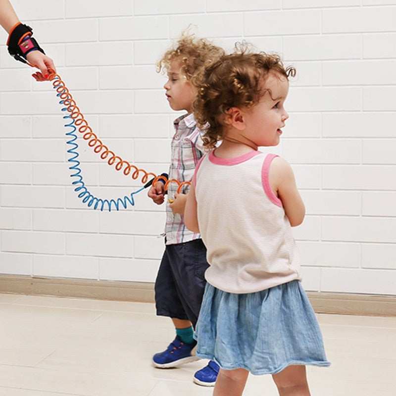 Child Safety Anti-lost Wristband - 2.5m PU Spring Rope Strap