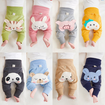 Baby Striped Cotton Leggings - Thin Casual Pants for Infants