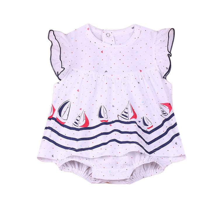 Baby Girls Princess Summer Dress – 0–1 Year