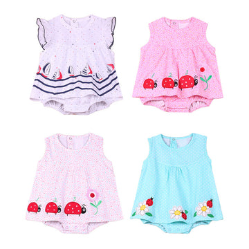 Baby Girls Princess Summer Dress – 0–1 Year