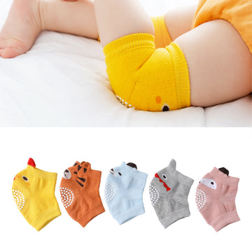 Baby Knee Pads - Cotton Terry Crawling Socks (0-3 Years)
