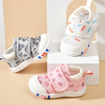 Baby Toddler Mesh Summer Sandals - Non-Slip Soft Sole Plaid