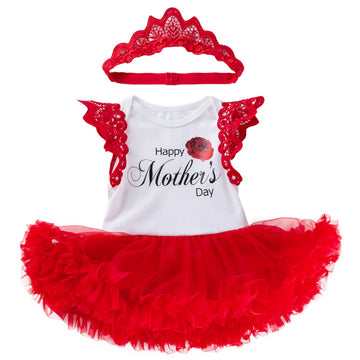 Baby Girl Sleeveless Cotton Romper Dress - 0-24 Months Summer