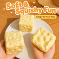  Cheese-Cube Squishy Toy - slow-rise squeeze toy