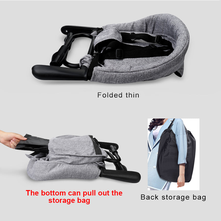 Portable Kids High Chair Cover Seat with Safety Belt - Polyester