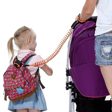Child Safety Anti-lost Wristband - 2.5m PU Spring Rope Strap