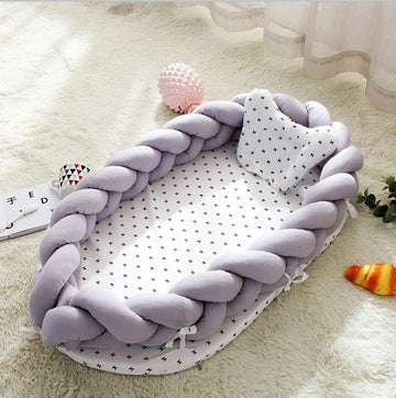 Portable Foldable Cotton Crib - 90x55x15cm