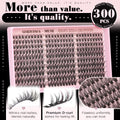 Lash Clusters Kit Wispy Natural DIY Extension 10-16Mm for Clean Makeup Daily 