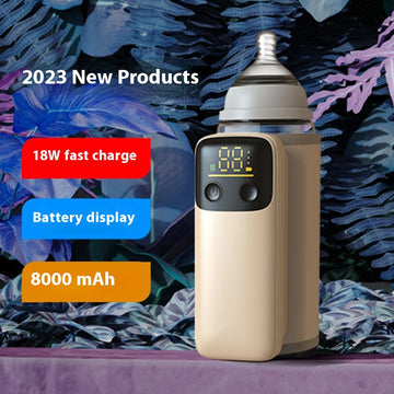 Universal Baby Bottle Warmer & Insulation Cover - 8000mAh Fast Charge