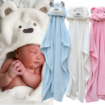 Baby Bath Towel - Flannel Multifunctional 75x95cm