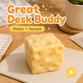  Cheese-Cube Squishy Toy - slow-rise squeeze toy