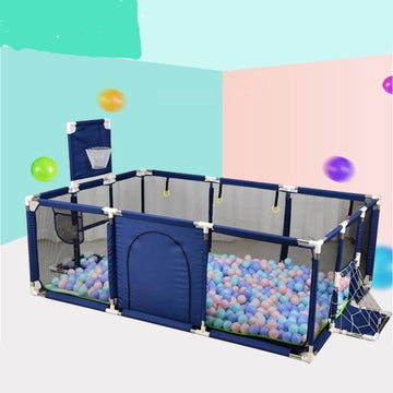 Baby Portable Playpen - Hexagon Safety Play Yard with Mesh