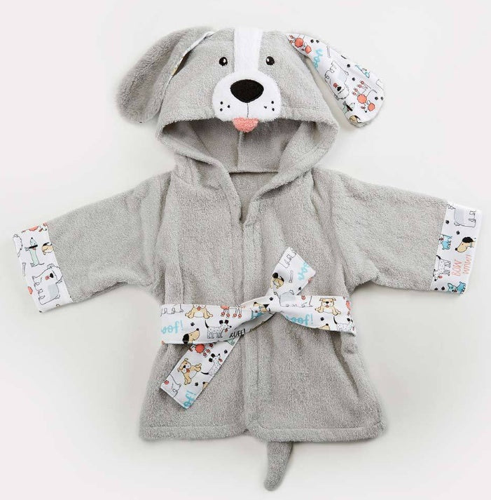 Baby Hooded Cotton Bathrobe - Cute Cartoon Animal Towel