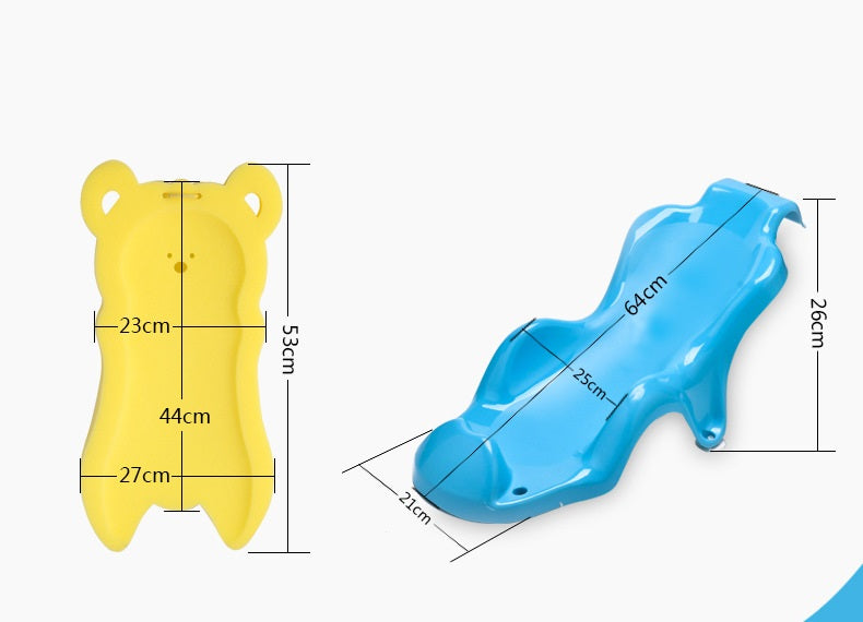 Non-Slip Sponge Baby Bath Rack - Soft Bathtub Support Bracket