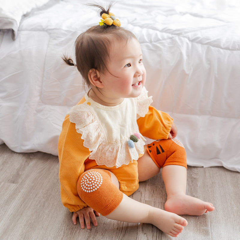 Baby Knee Pads - Cotton Terry Crawling Socks (0-3 Years)
