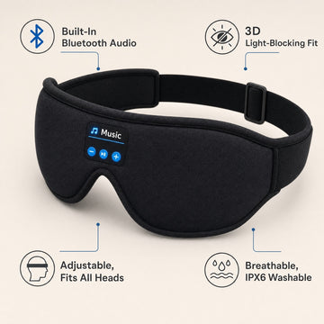 3D Eye Mask Bluetooth 50 Unlimited Music Stereo