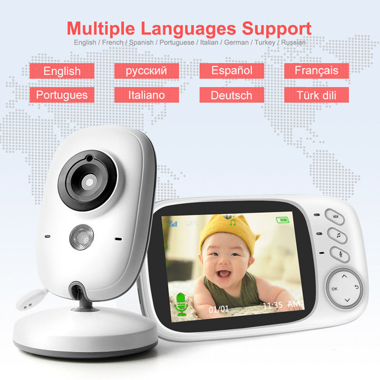 Wireless Baby Monitor - 2MP CMOS Indoor Camera 100m Range