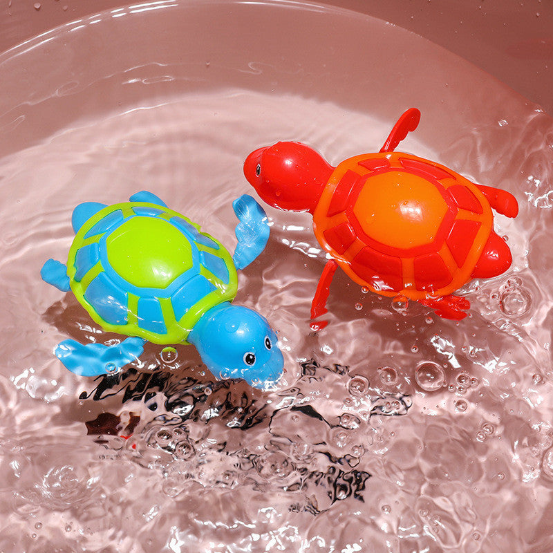 Swimming Turtle Baby Bath Toy - Plastic Wind-up Water Toy