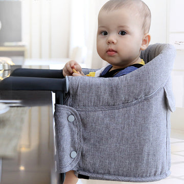 Portable Kids High Chair Cover Seat with Safety Belt - Polyester