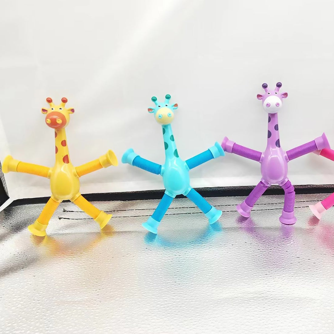 Giraffe Pop Tube Sensory Fidget Toy - Stretchable Stress Relief